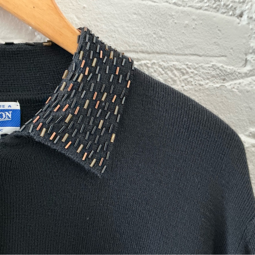 Vintage Pendleton Black Button Front Cardigan Swe… - image 3